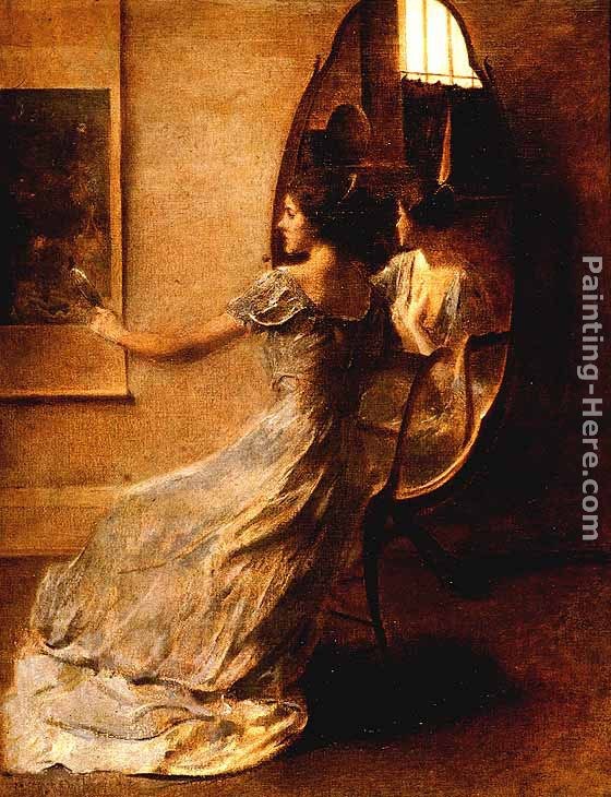 Thomas Wilmer Dewing Before a Mirror